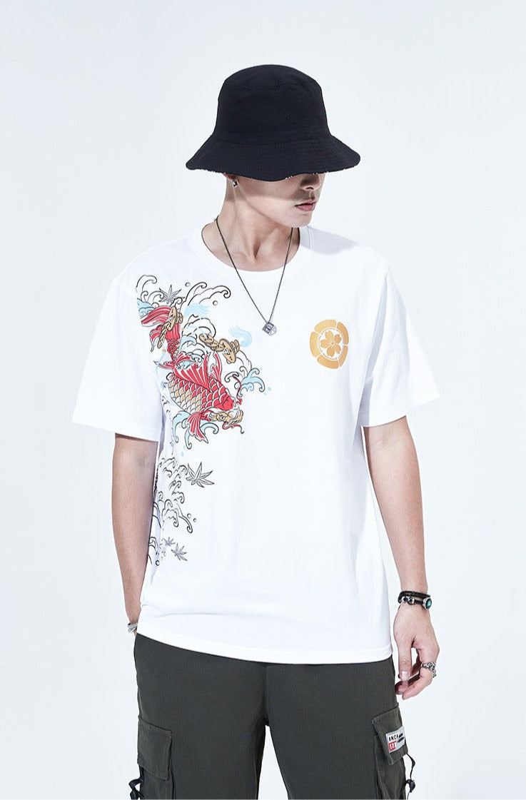 Koi - Oversized Embroidered T-Shirt