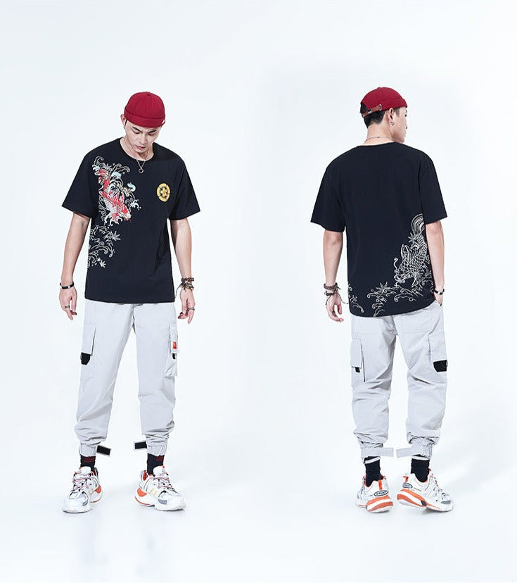 Koi - Oversized Embroidered T-Shirt