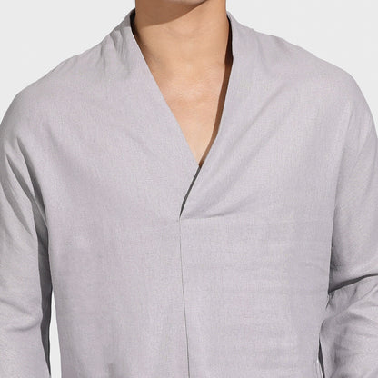 Jun - Long-Sleeved Linen Shirt