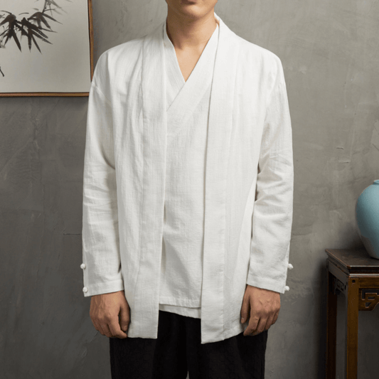 Haruka - Organic Linen Kimono Shirt