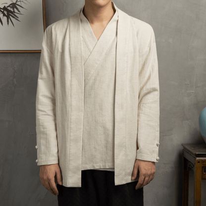 Haruka - Organic Linen Kimono Shirt