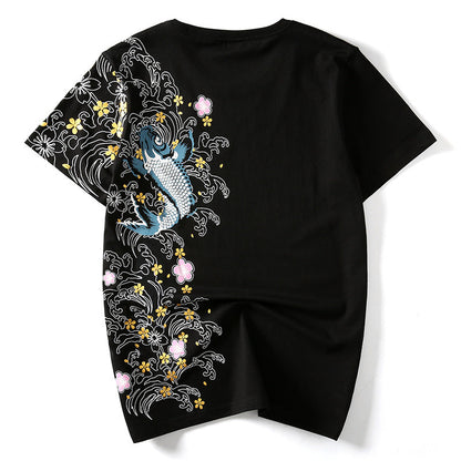 Koi - Oversized Embroidered T-Shirt