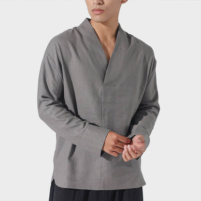 Jun - Long-Sleeved Linen Shirt