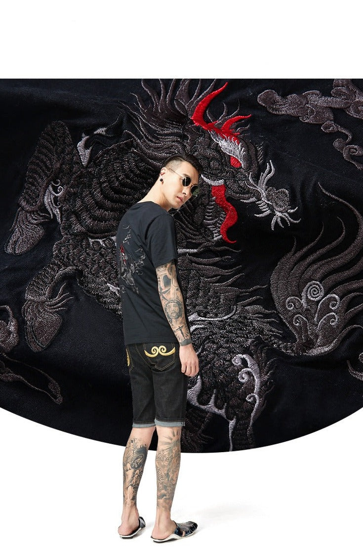 Yunikon - Oversized Embroidered T-Shirt