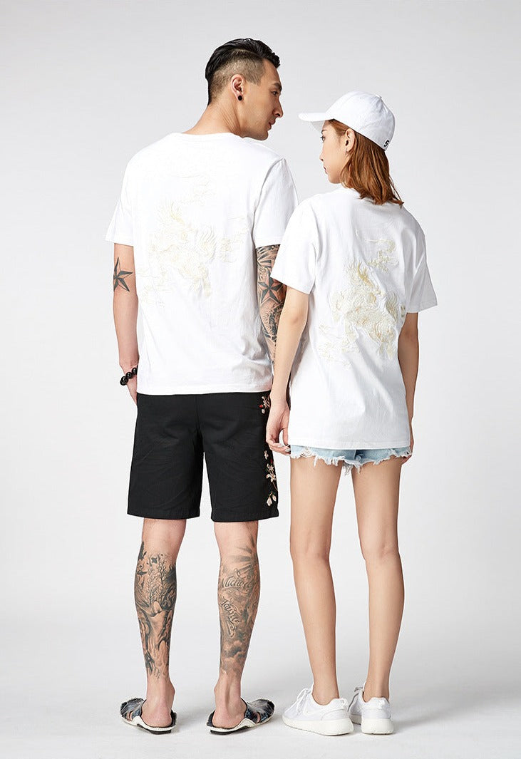 Yunikon - Oversized Embroidered T-Shirt