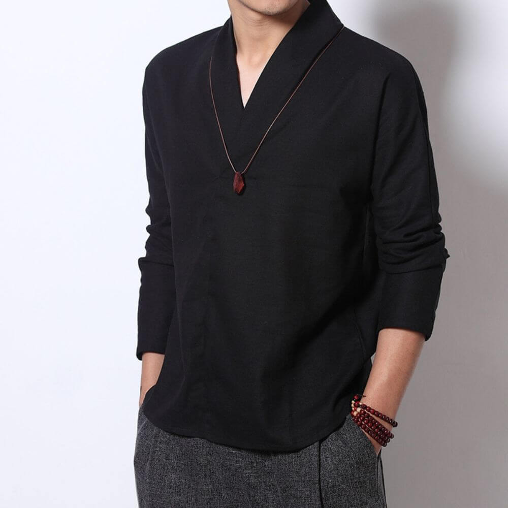 Jun - Long-Sleeved Linen Shirt