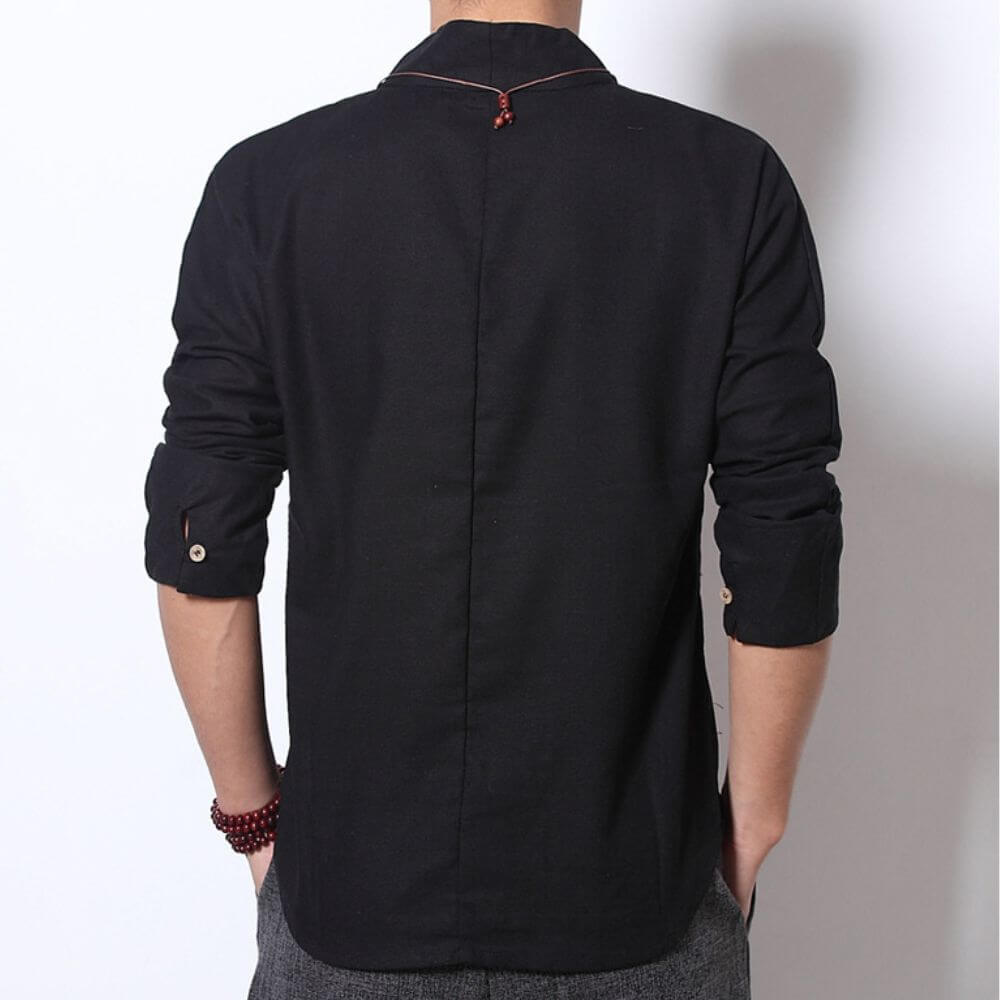 Jun - Long-Sleeved Linen Shirt