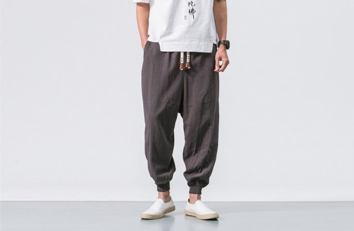 Shao - Comfortable Cotton Harem Pants