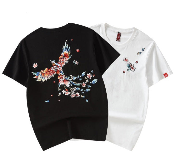 Fuschio - Oversized Embroidered T-Shirt