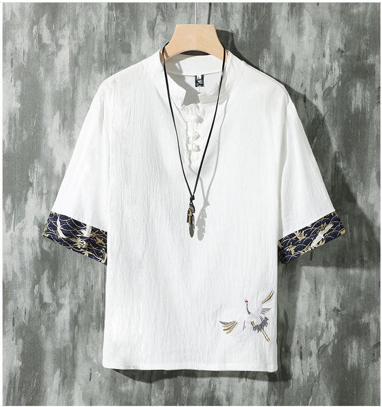 Umi - Embroidered Japanese Shirt