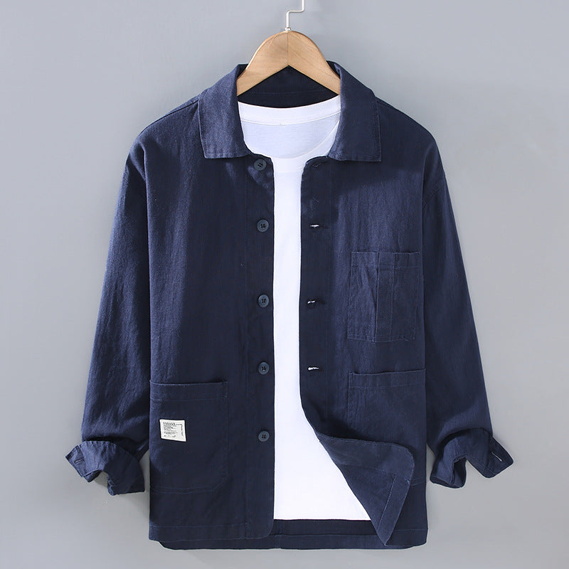 Yoru - Organic Linen Mid-Season Jacket