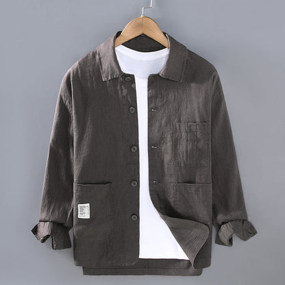 Yoru - Organic Linen Mid-Season Jacket