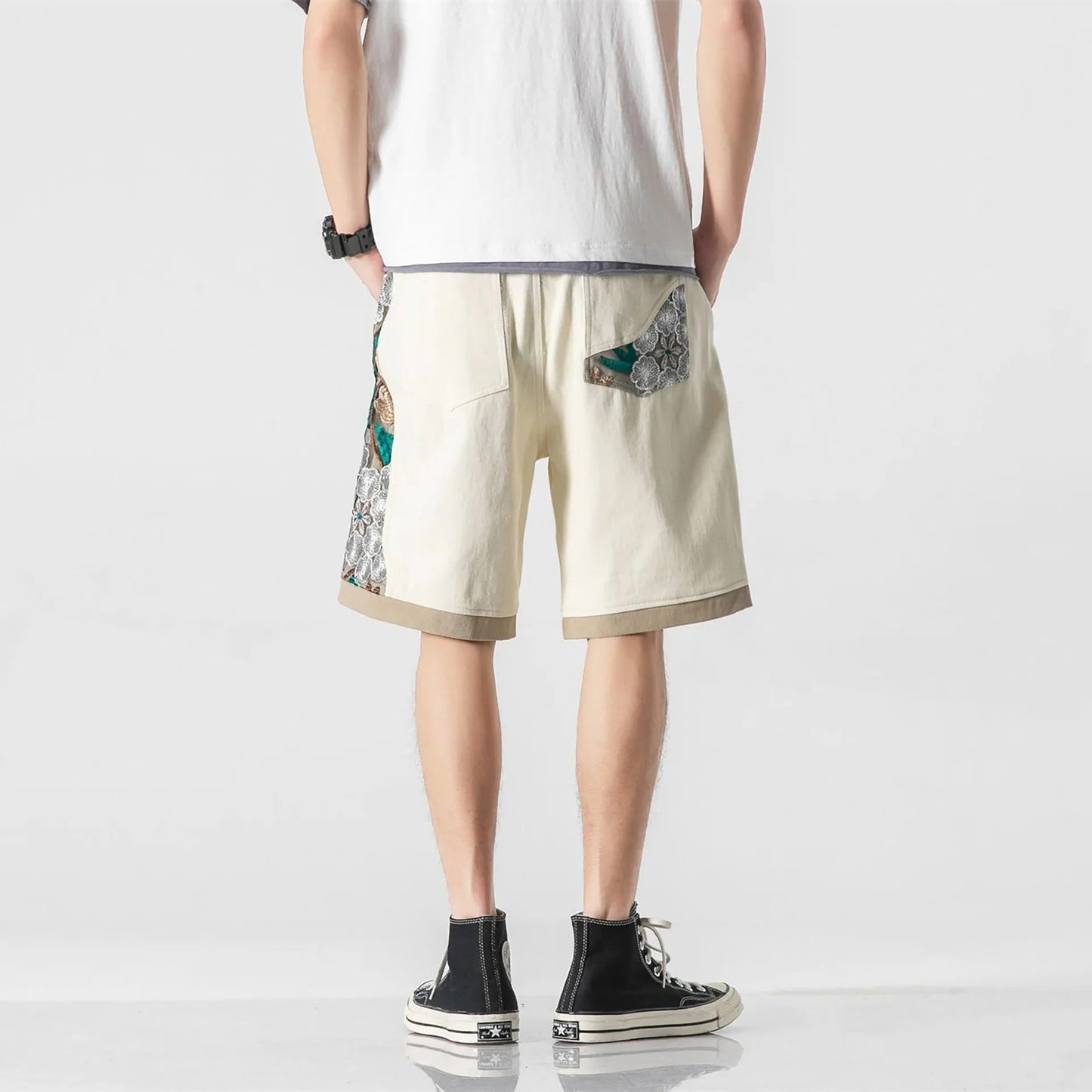 Tadashi - Embroidered Shorts