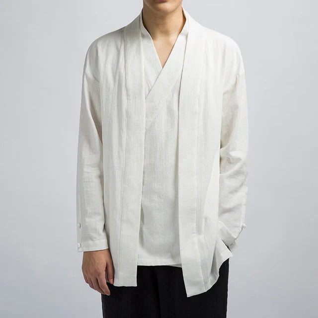 Haruka - Organic Linen Kimono Shirt